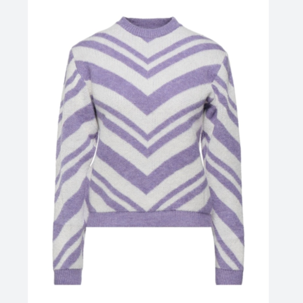 Exte Lilac Chevron Stripe Sweater ( XS/S)